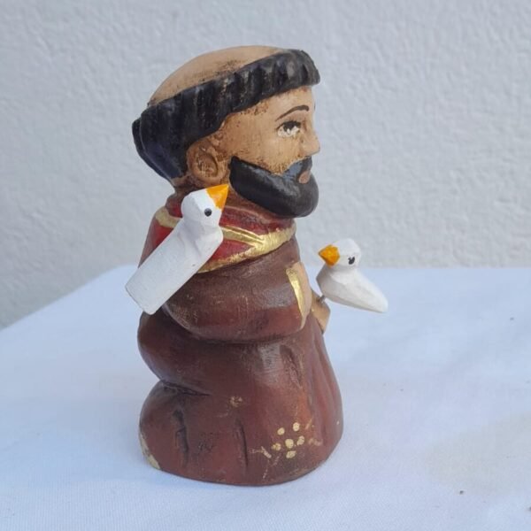 São Francisco  Batatinha Em Madeira Pintado